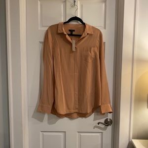 J Crew silk blouse. New with tag.  Sz 14T Tall.